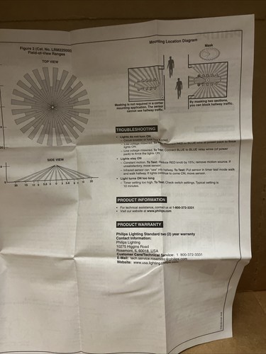 2 Kreuzschlitz Deckenbelegungs-Bewegungssensoren 360 24 VDC Neu in OVP & (1) Netzteil - Bild 14 von 22