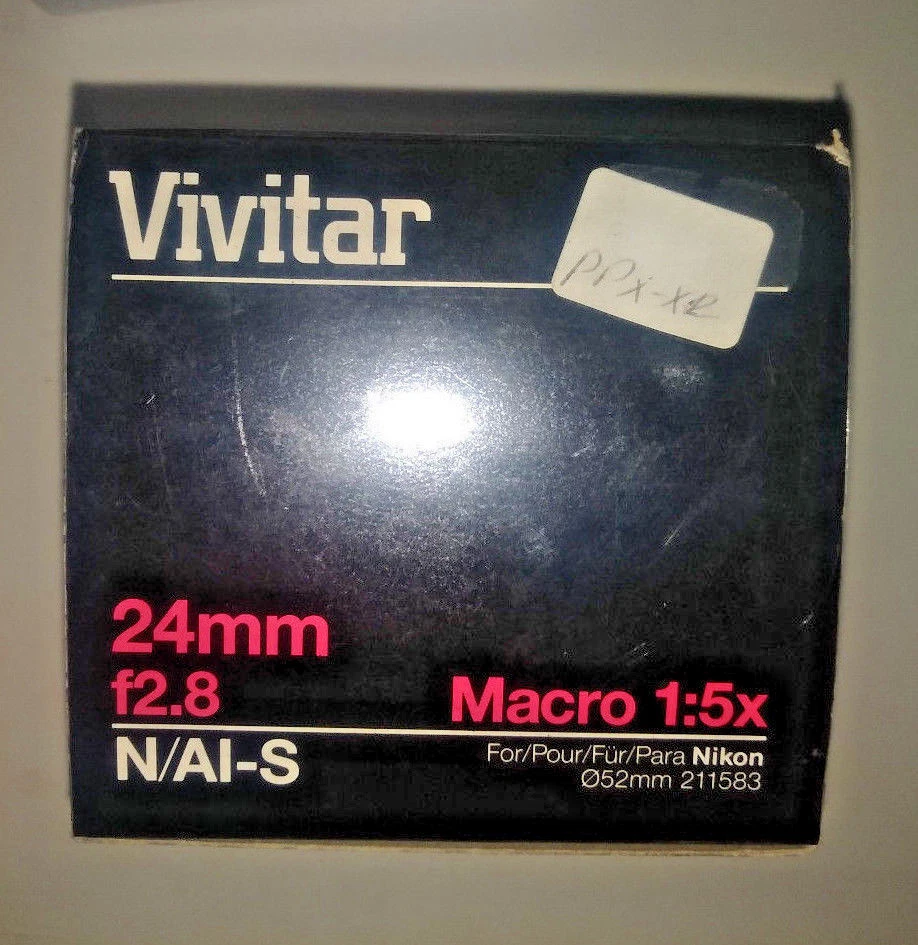 Vivitar 24mm/f2.8 Interchangeable Macro 1.5x Lens for Nikon (BRAND NEW!) - Image 3 of 4