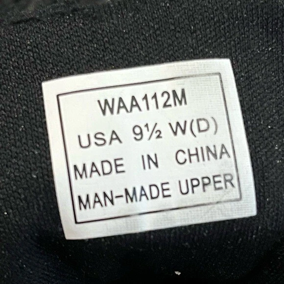 Propet 运动鞋 旅游针织 系带 黑色 弹力 网眼 舒适 运动 9.5 宽 — 第 3/4 张图片