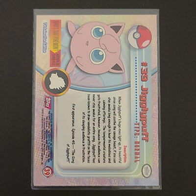 39 Jigglypuff 1999 TOPPS Pokemon TV Red Label Vintage! | eBay