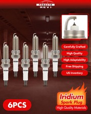 Pack 6 Double Iridium Spark Plugs For 2017-2020 Honda Ridgeline 3.5L V6 95350