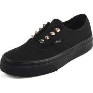 black vans gold