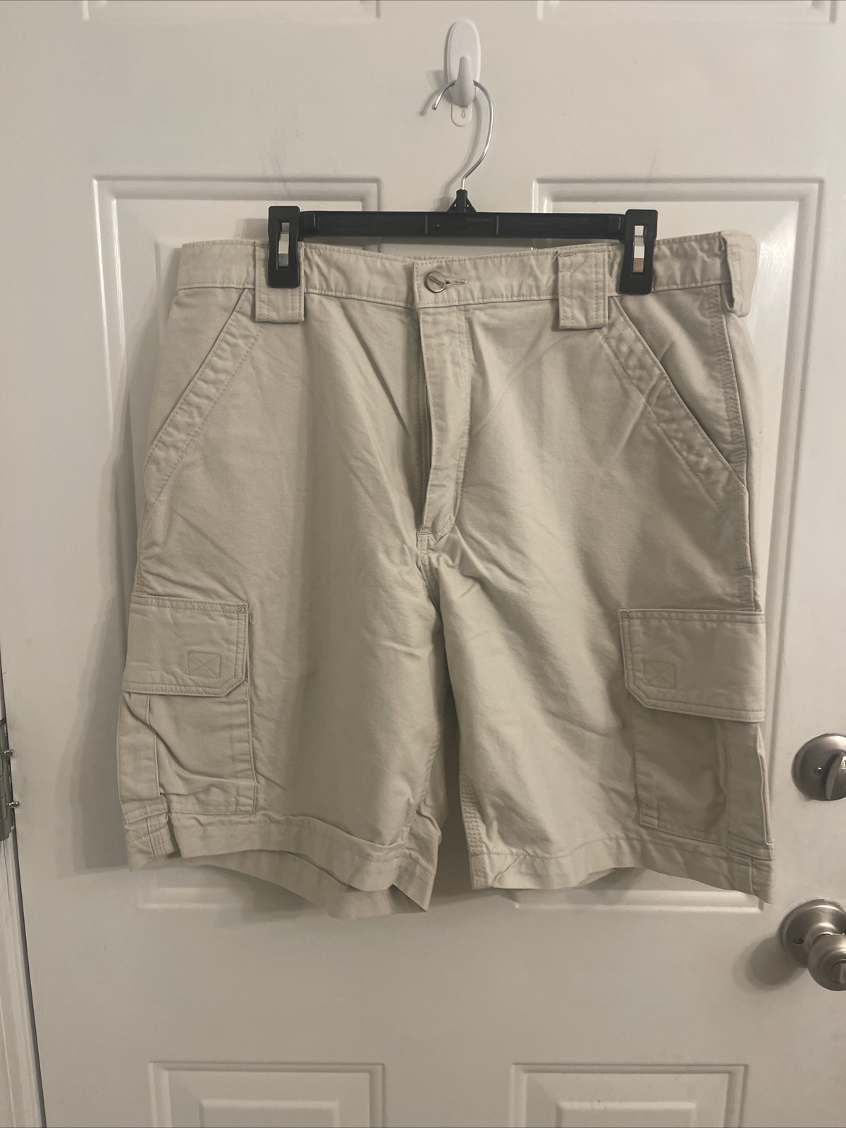 Pantalones cortos de trabajo Carhartt resistentes de lona para hombre 36 caqui