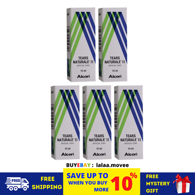 5 Stück x 15ml Alcon TEARS NATURALE II Gleitmittel Beruhigende & Feuchtigkeit...