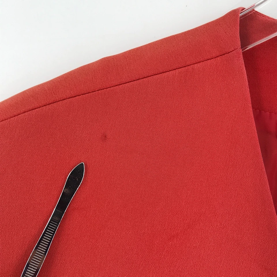 Chaqueta Blazer Jones New York Mujer 10 Naranja Seda Manga Larga Bolsillos Forrados JNY Foto 3 de 4