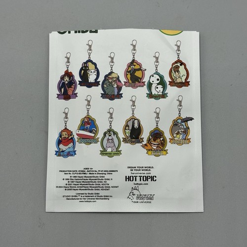 The World Of Studio Ghibli Framed JIJI Rubber Backpack Clip Key Chain New Open - Picture 4 of 4