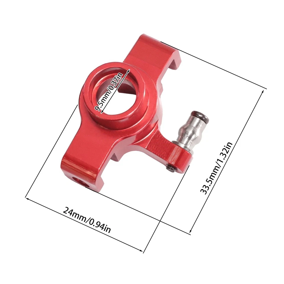 Bloco de direção de carro de controle remoto MJX Hyper go 1/20 20208 C8811 peças de copo de direção de metal novo - Imagem 4 de 4