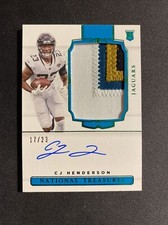 CJ HENDERSON 2020 National Treasures Rookie 4-CLR Patch Auto RPA 17/23 Jaguars