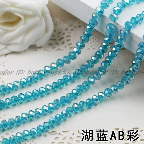 Wholesale Quality Czech Crystal Faceted Rondelle Spacer Beads 4MM 6MM 8MM 10MM - Picture 51 of 101