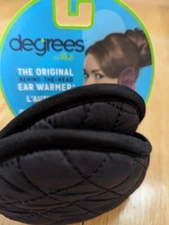 Degrees by 180s Women Fleece Behind-the-Head Ear Muff/Warmers Black