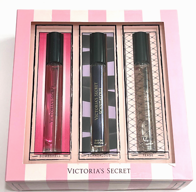 Victoria's Secret 3pc Gift Set Bombshell, Scandalous, Tease 7 ml