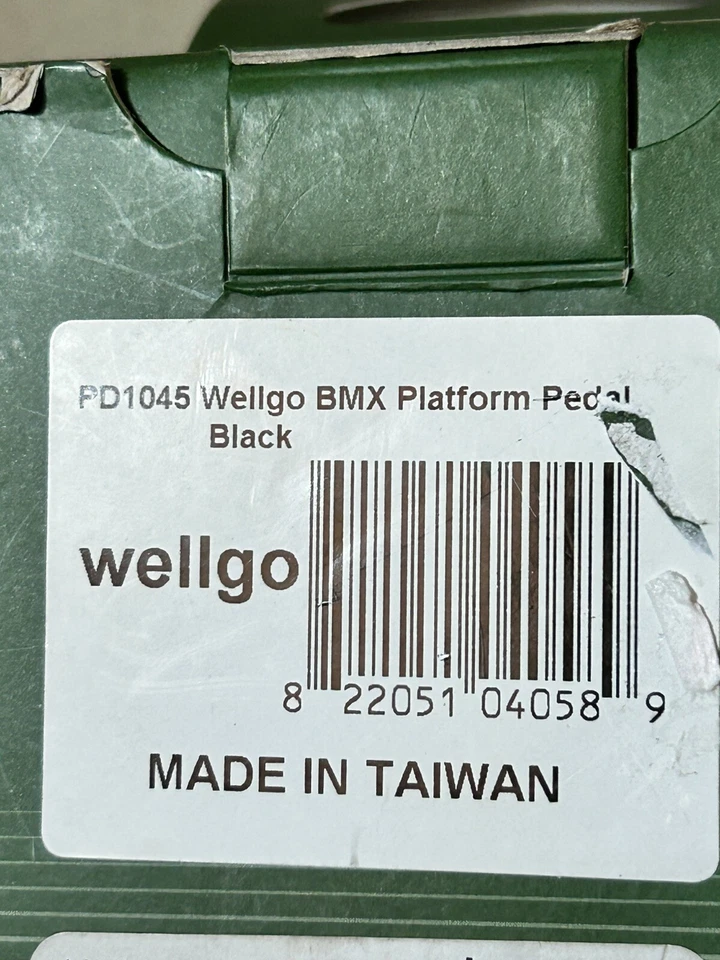 Pedales de plataforma Wellgo LU-A52 BMX 9/16" negros Foto 4 de 4