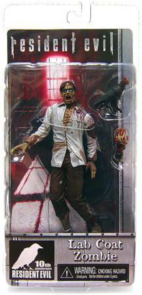 Resident Evil 10th Anniversary Neca Series 2 Lab Coat Zombie Figure Biohazard - 