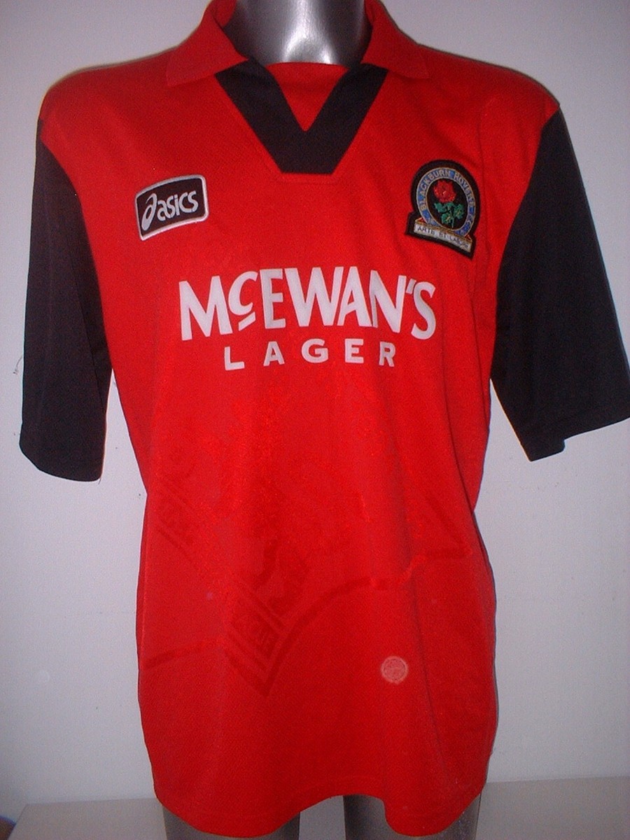 Blackburn Rovers Alan Shearer Asics Jersey Shirt XL Soccer