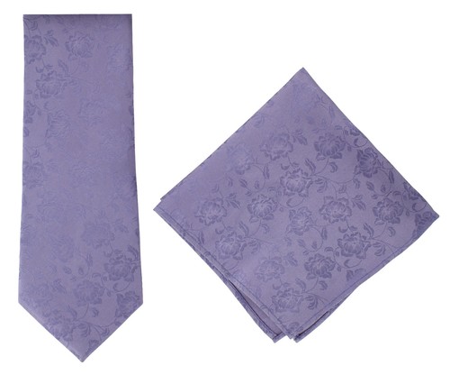 Michelsons of London Subtle Flower Wedding Silk Tie & Pocket Square Set - Picture 12 of 40