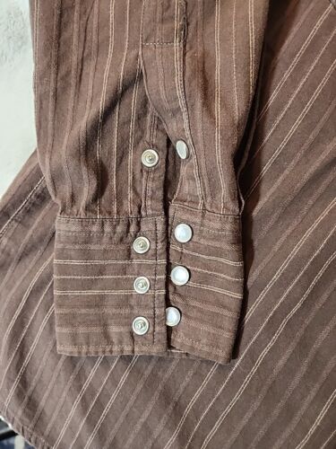 VINTAGE FRANKY MAX Pearl Snaps CLUB SHIRT ROCKABILLY VELOUR EMBOSSED MENS Large - Picture 3 of 8