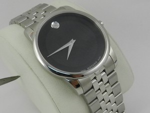 movado men's museum classic stainless steel watch