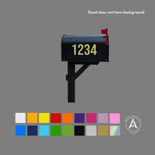 SET OF 2 Custom Mailbox Numbers Vinyl Decals / Stickers - Choose Size Color