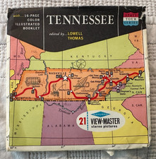 VINTAGE VIEW MASTER TENNESSEE 1956 3 REELS VOLUNTEER STATE VERY RARE A 875