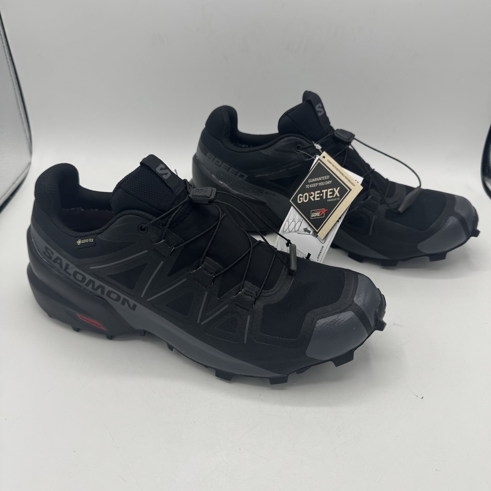 Scarpe da trail running uomo Salomon Speedcross GTX Gore Tex nere 475690 taglia 11