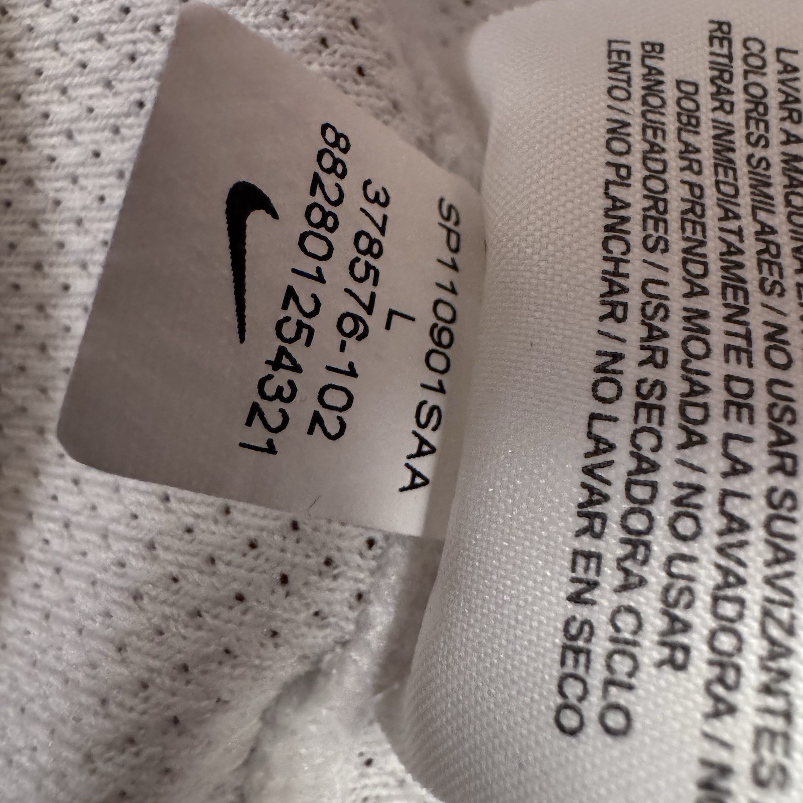 Nike Shirt Mens Large White Dri Fit Running Short Sleeve Tennis Active thumbnail 8