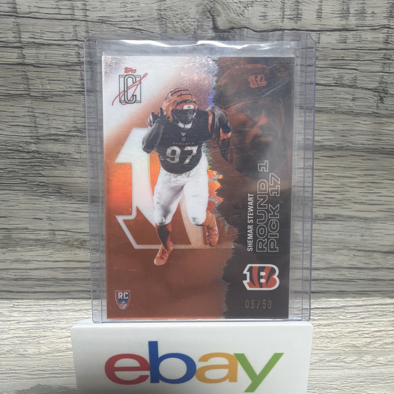 2025 Topps Signature Class Shemar Stewart Rookie SP/50 Orange #133 Bengals