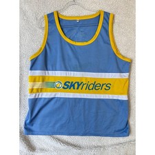 Chicago Sky WNBA Skyriders Fan Jersey Tank Top Blue Yellow XL 14