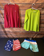Cat Jack Spyder Boys Swim Shorts Long Sleeve Rash Guard UV resistant S6/7 4p