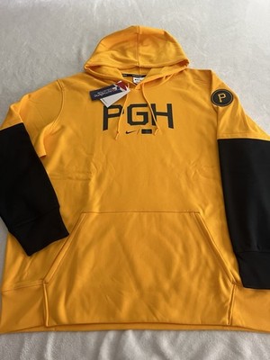 Pittsburgh Pirates Nike City Connect MLB Therma Hooded Sweatshirt 2XL