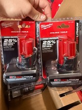 Milwaukee M12 2 Pack X2 HIGH OUTPUT 5.0 Ah XC5.0 Battery Pack 48-11-2450 OEM