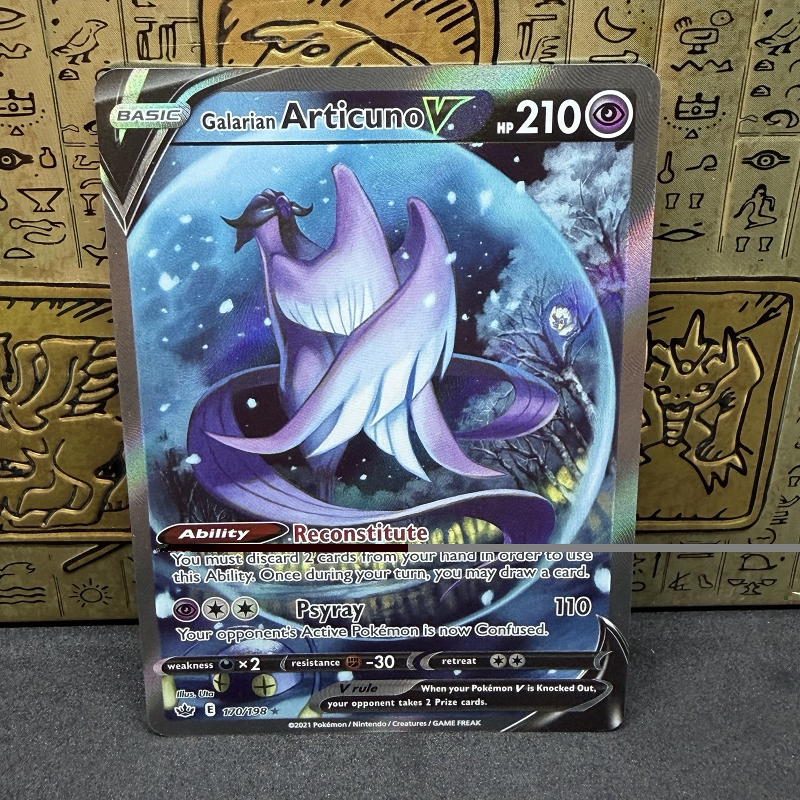Pokémon Galarian Articuno V 170/198 Chilling Reign Alternate Art Ultra Rare NM