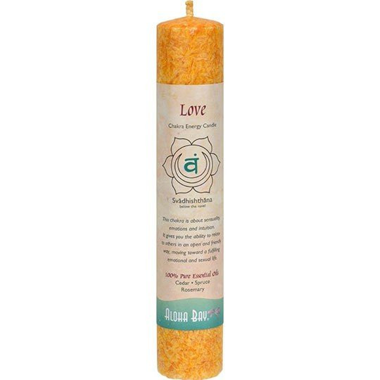 Свеча Aloha Bay Chakra Pillar Love Orange 1 свеча