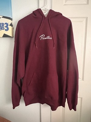 Primitive Skateboarding Hoodie Sweater Men s Size 2XL Burgundy
