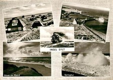 Insel Sylt Friesenhaeuser Inselbahn Hafen Hoernum Duenen Springflut