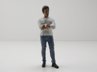 Figur Car Meet 3 Figur 8 Mann mit weißem Hemd für 1:18 Modelle American Diorama