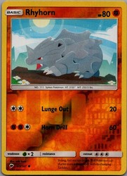 Rhyhorn 65/147 Reverse Holo Common Burning Shadows