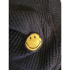 Smiley x H&M Black Ribbed Knit Sweater Vest S...
