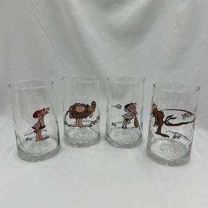 Lot of 4 Arby's B.C. Ice Age Collector Series Glasses