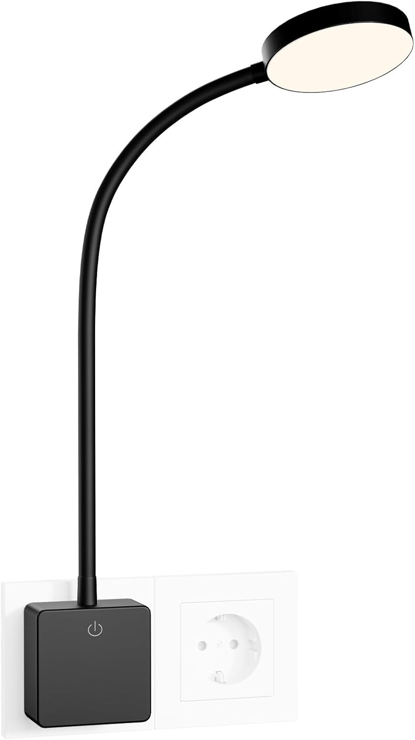 Luce Cortesia LED per Hotel e B&B: Lampada Comodino Spina Dimmerabile