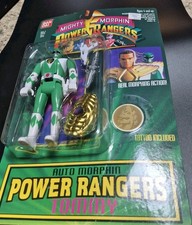 Vintage 1994 Bandai Power Rangers Auto Morphin Green Ranger Tommy SEALED New