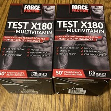 2x Force Factor Test X180 Multivitamin 120 Tablets (240)