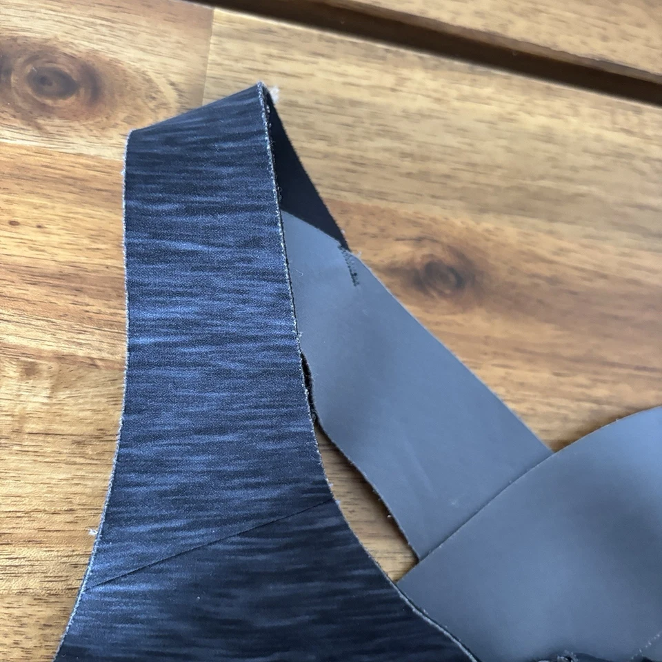 Бюстгальтер Lululemon Enlite на молнии спереди серый черный размер 34C спортивный тренажерный зал спортивные тренировки - Изображение 3 из 4