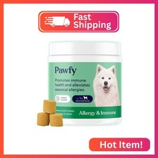 Pawfy Dog Allergy Chews for Large Breed - Itchy Skin Paw Licking
