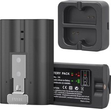2Pack Replacement Battery with Charger Station for Ring Camera Doorbell