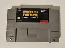 Wheel of Fortune Deluxe Edition (SNES 1993) Super Nintendo Cartridge Only Tested