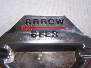 Arrow Beer Metal Ashtray-Baltimore, Md.!!!