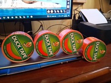 4 Pack Color Duck Tape Brand Duct Tape, 1.88 in. x 15 yd., Neon Orange