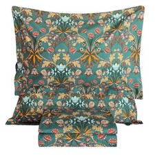 100 Cotton Floral King Size Sheets Set Deep Pocket, Vibrant Paisley Flowers .