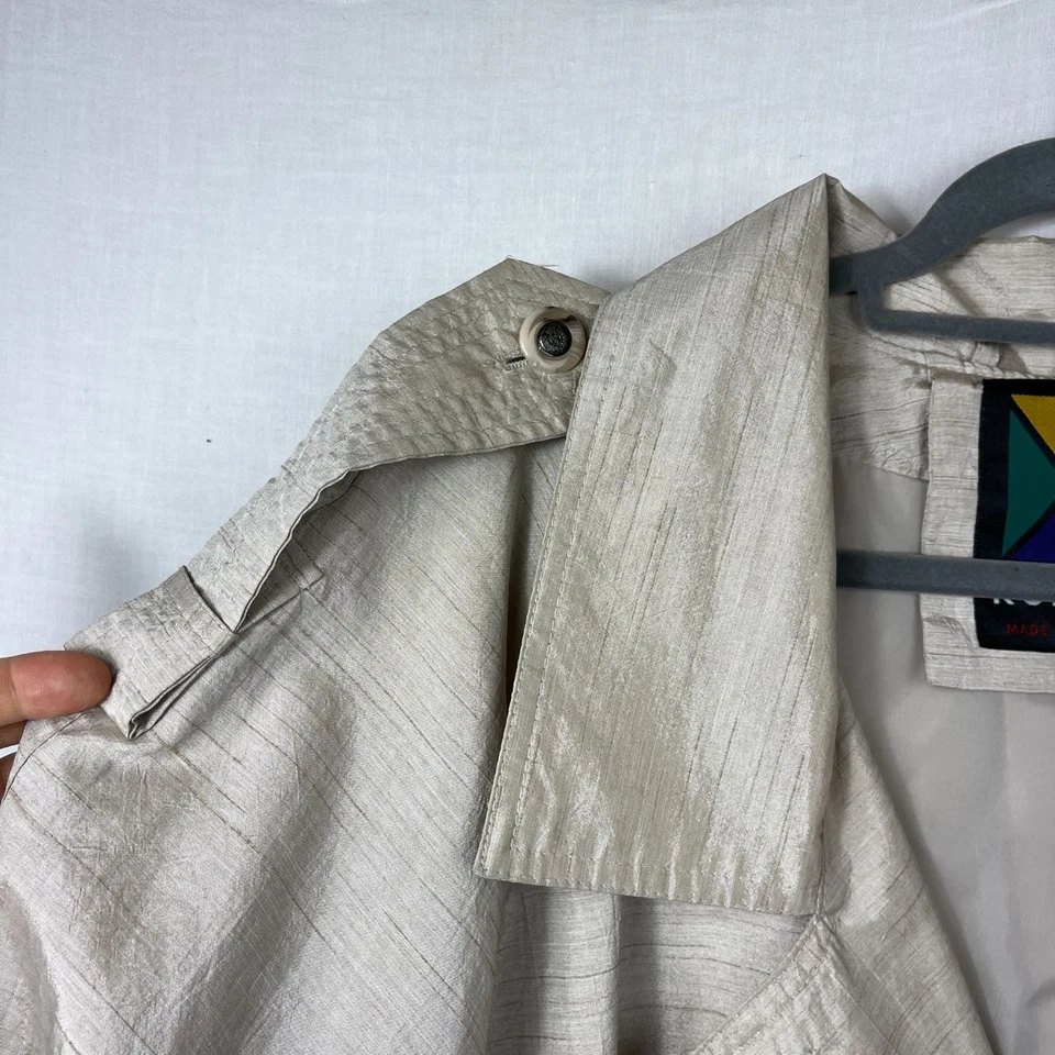 Vintage Komitor Trench Coat Women 24W Oversized Slouchy Plus Size Baggy Layering - Image 3 of 4