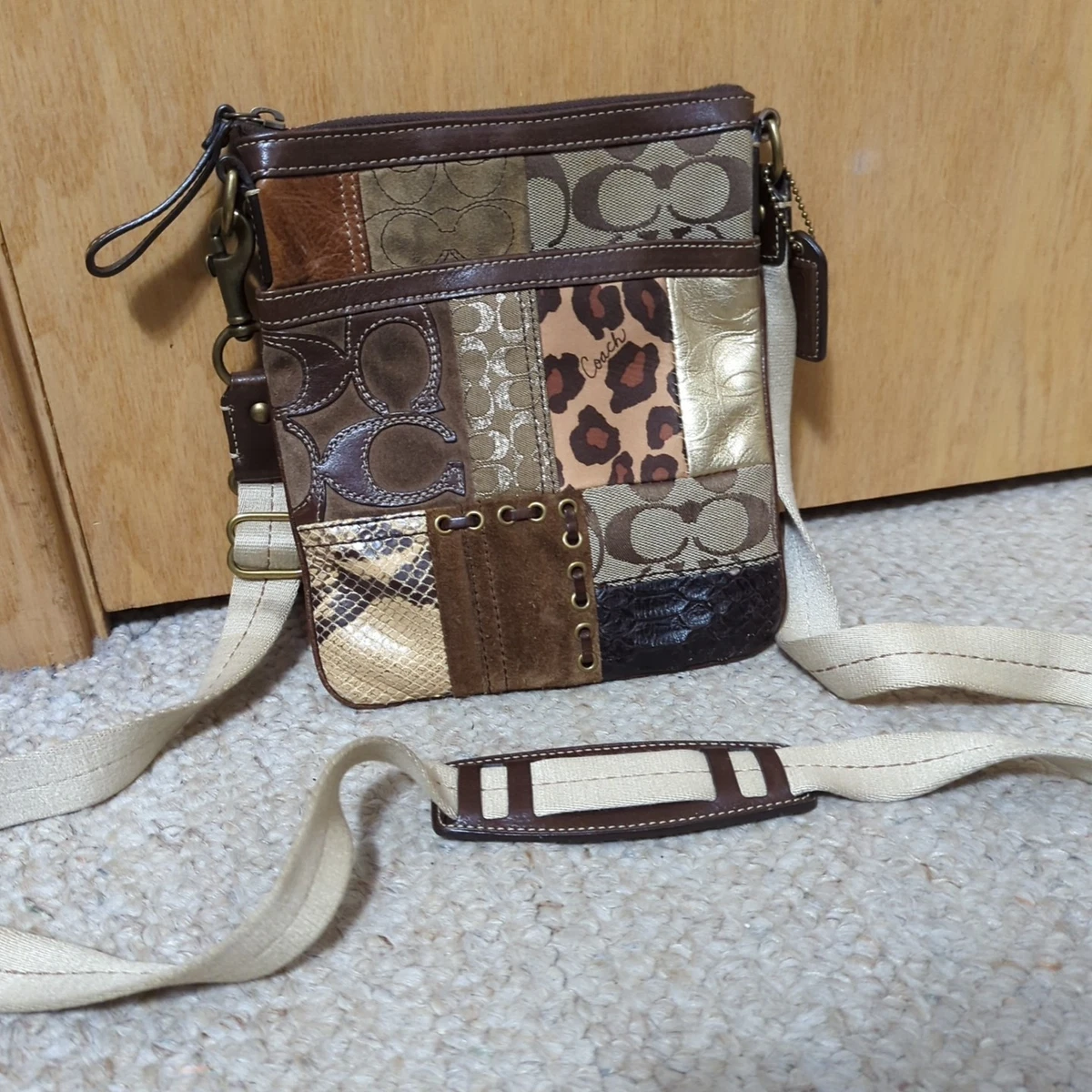 Coach Patchwork Animal Print Crossbody Bags & Handbags for Women